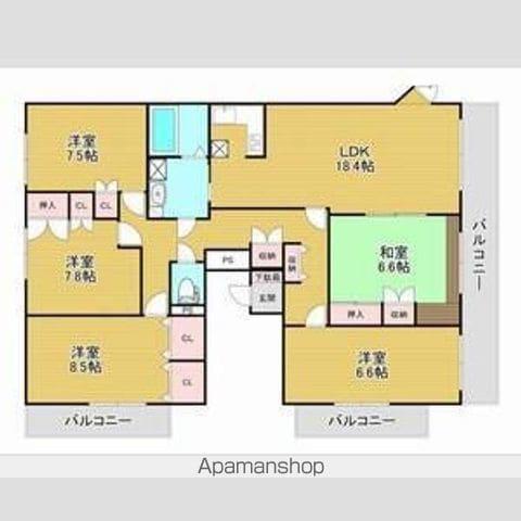 メゾンドゥプラトー(5LDK/4階)の間取り写真