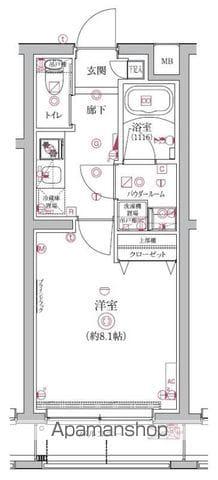 クオリタス護国寺(1K/3階)の間取り写真