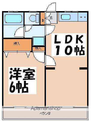 正美サンハイツ(1LDK/2階)の間取り写真