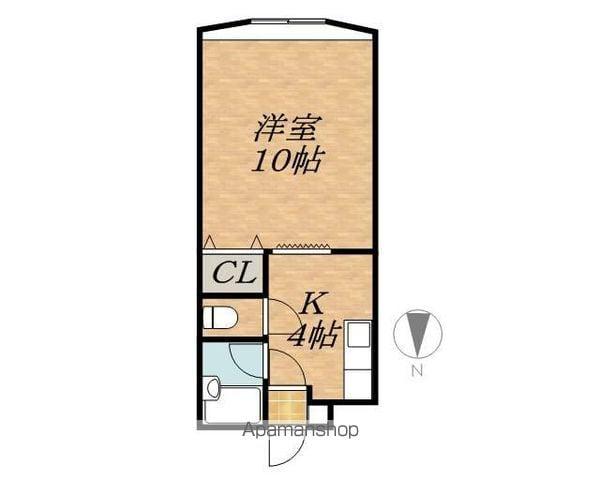 URBAN38(1K/3階)の間取り写真