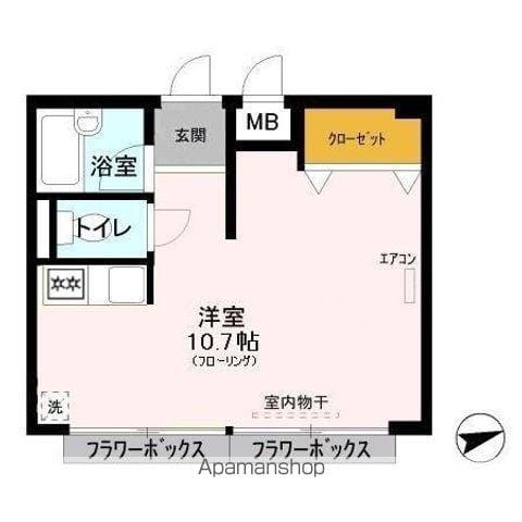 M M DAIMON(ワンルーム/1階)の間取り写真