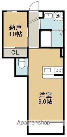 ANYRE高砂駅東Ⅱ(ワンルーム/1階)の間取り写真