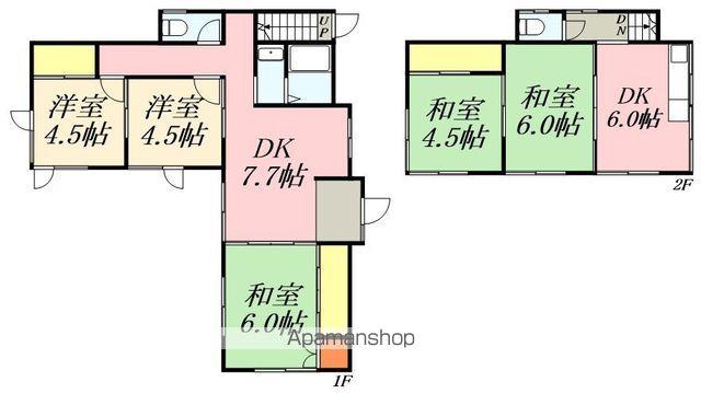 函館本線 小樽駅 徒歩19分 2階建 築1027年(3DK)の間取り写真