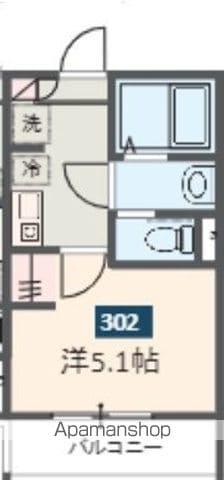 MELDIA西高島平(1K/3階)の間取り写真