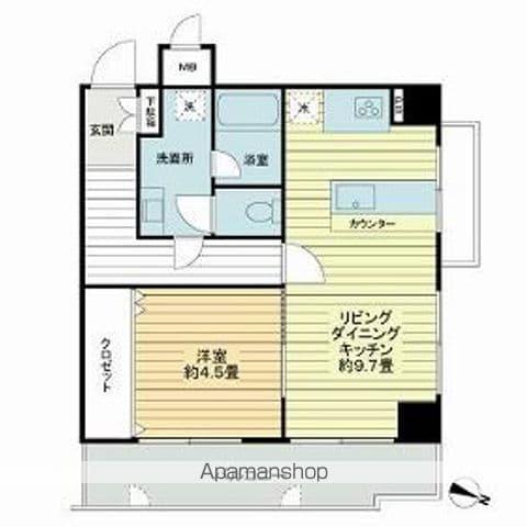 ライオンズマンション久留米第3(1LDK/2階)の間取り写真