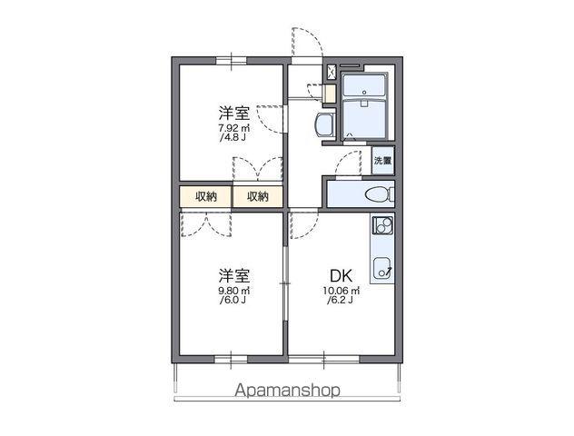 レオパレスサーナ(2DK/2階)の間取り写真