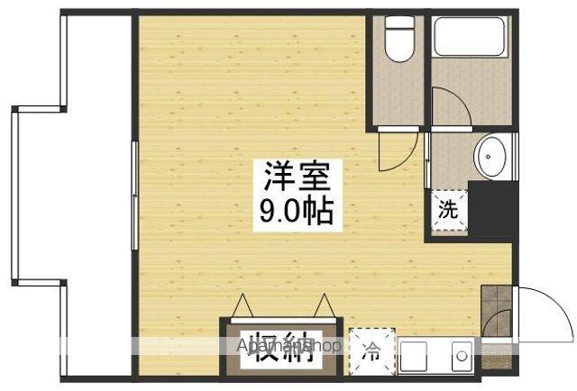 第6アルバマンション(ワンルーム/1階)の間取り写真