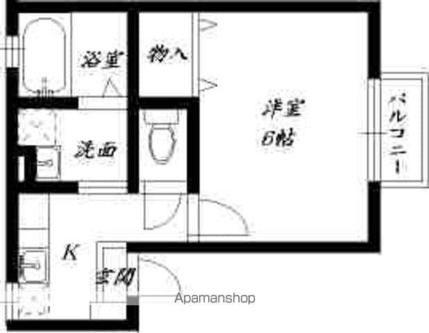 セジュールTANIGAMI(1K/1階)の間取り写真