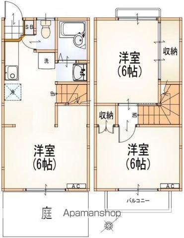 ガーデンタウン桜ヶ丘1号館(2LDK)の間取り写真