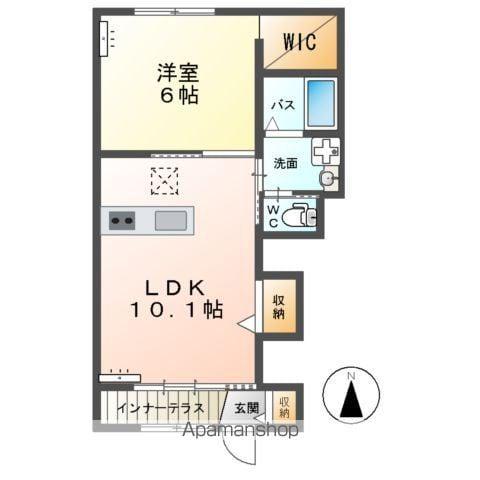 CLEVERIE Ⅰ(1LDK/1階)の間取り写真