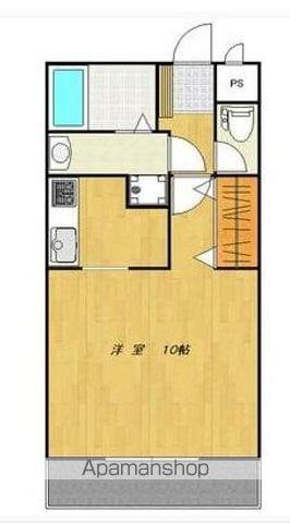 オレンジハイツ太田下町(1K/3階)の間取り写真