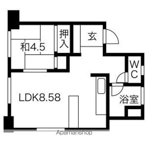 池下ウエストマンション(1LDK/6階)の間取り写真