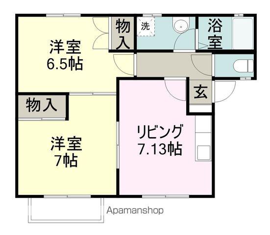 ベルエポック99(2DK/2階)の間取り写真
