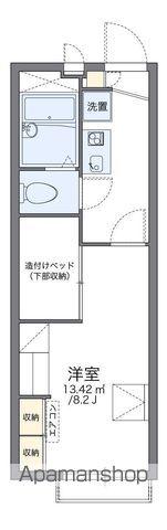 レオパレスアンソレイエ 恵(1K/2階)の間取り写真