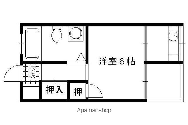 誠マンション(1K/1階)の間取り写真