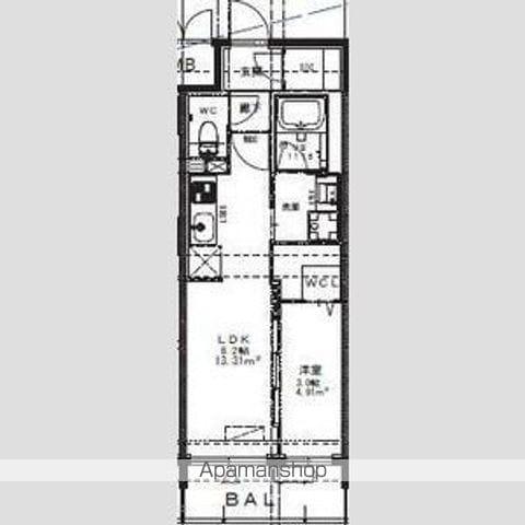 ALIVIS九条(1LDK/9階)の間取り写真