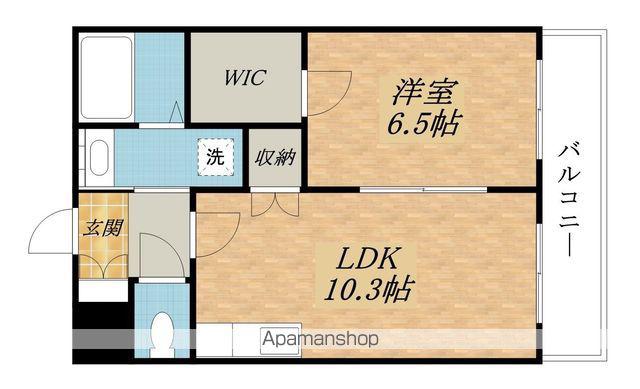 プレミアムコート(1LDK/2階)の間取り写真