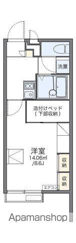 レオパレスボヌール塩屋(1K/2階)の間取り写真