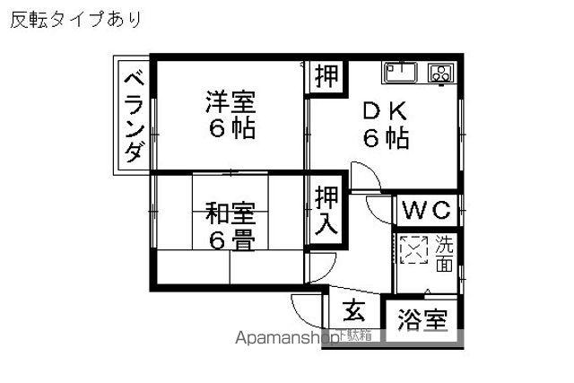 フォーレスミナト(2DK/2階)の間取り写真