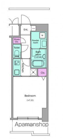 ビエラコート天神橋(1K/2階)の間取り写真