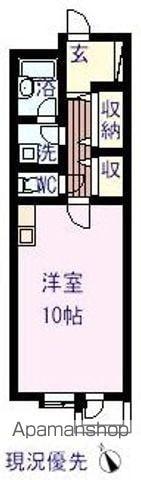 ヒューマンズ沖野上(1K/3階)の間取り写真