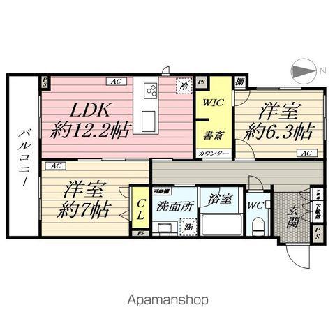SIGNATURE07(2LDK/2階)の間取り写真