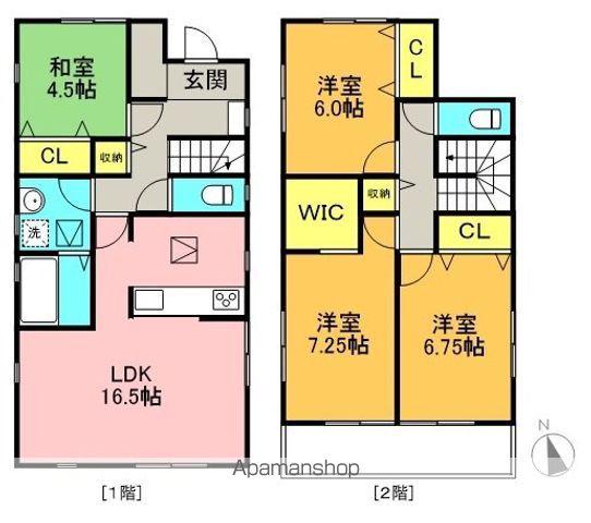 高山本線 長森駅 徒歩7分 2階建 築9年(4LDK)の間取り写真