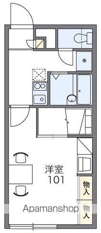 レオパレス日サルー時任町B(1K/2階)の間取り写真