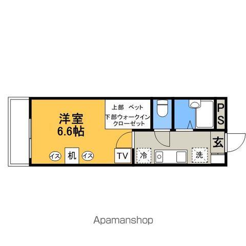 レオパレスサンフラワーハウス(1K/1階)の間取り写真