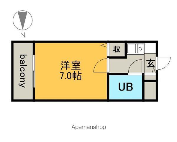 サンシャイン尾頭橋(1K/7階)の間取り写真