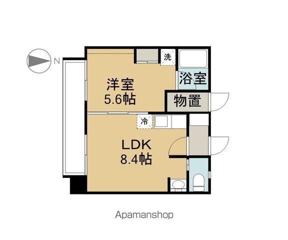 星ヶ丘プラザ(1LDK/4階)の間取り写真