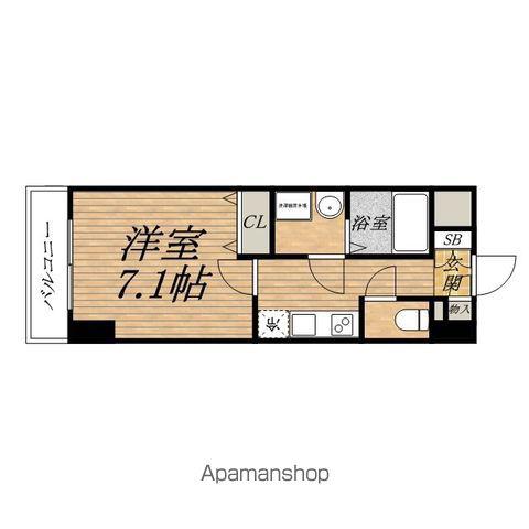 S-RESIDENCE HOMMACHIMARKS本町マークス(1K/5階)の間取り写真