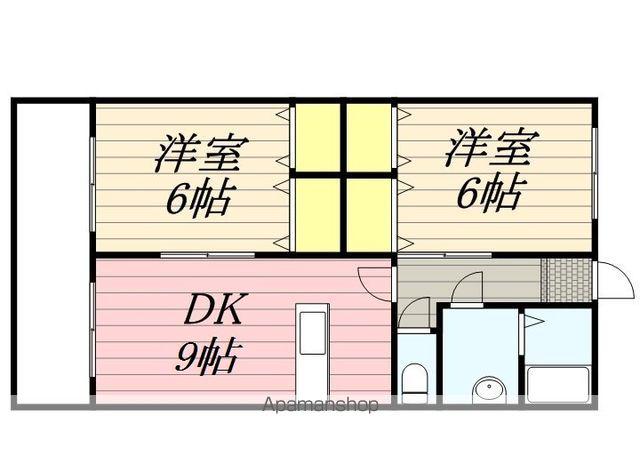 クインズコート(2LDK/2階)の間取り写真