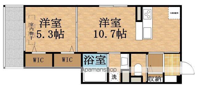ディールーム佐太中町(1LDK/2階)の間取り写真