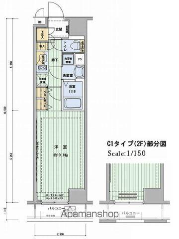 メインステージ浅草橋駅前(1K/4階)の間取り写真