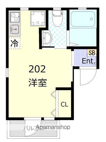 CITYPOPSUMIYOSHI(ワンルーム/2階)の間取り写真