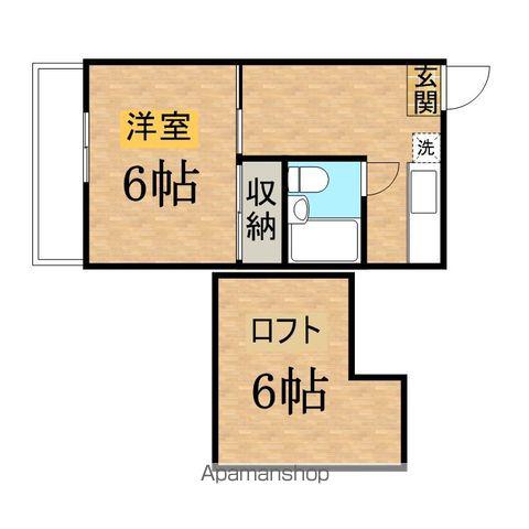 リバーサイドドリアン(1K/2階)の間取り写真