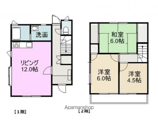 高松琴平電鉄長尾線 池戸駅 徒歩3分 2階建 築32年(3LDK)の間取り写真