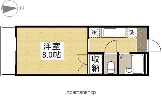 グランヴェール(1K/2階)の間取り写真