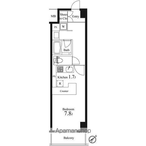 プライマル小石川 1階階 間取り