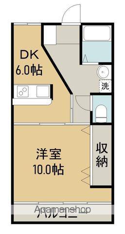 セリシール三条(1DK/1階)の間取り写真