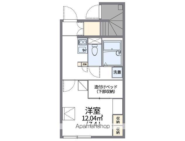 レオパレスマロンハイツⅣ(1K/1階)の間取り写真