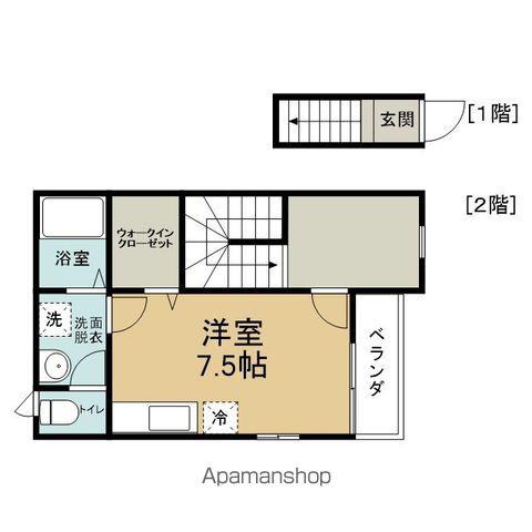 ベルアヴェニュKOSAKA(ワンルーム/2階)の間取り写真