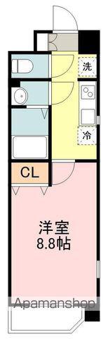 アーバンフラッツ長町(1K/9階)の間取り写真