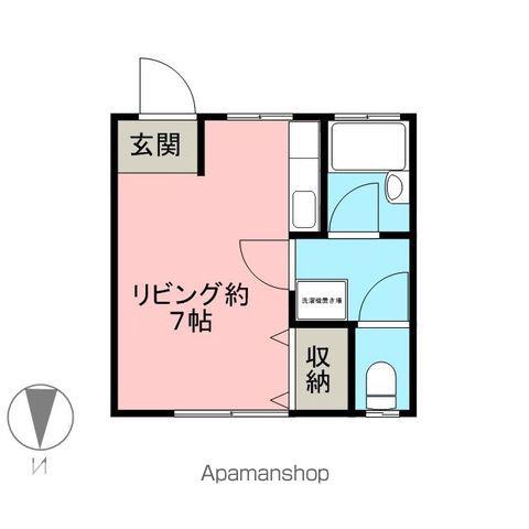 おもかげ館(ワンルーム/2階)の間取り写真
