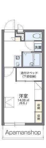 レオパレスメイプルヒルズ(1K/2階)の間取り写真