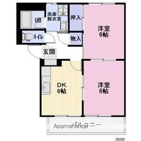 SURPLUS21(2DK/1階)の間取り写真