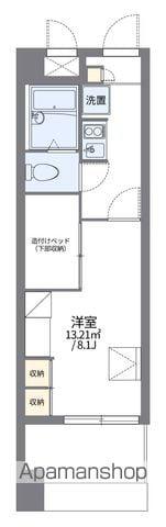 レオパレス国泰寺(1K/13階)の間取り写真