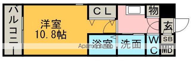 VIA FERIX(1K/3階)の間取り写真