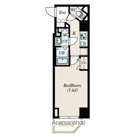 S-RESIDENCE名駅(1K/4階)の間取り写真